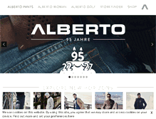 Tablet Screenshot of alberto-pants.com